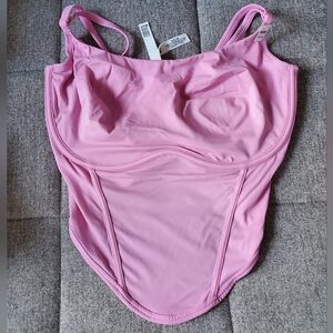 Victoria's Secret PINK | The Cinched Micro Corset Top Size M-DD Pink